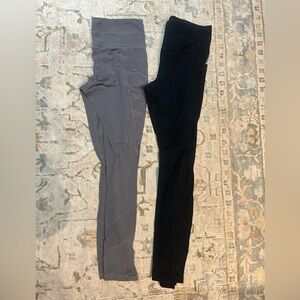 Athleta Charcoal and black Leggings bundle size small